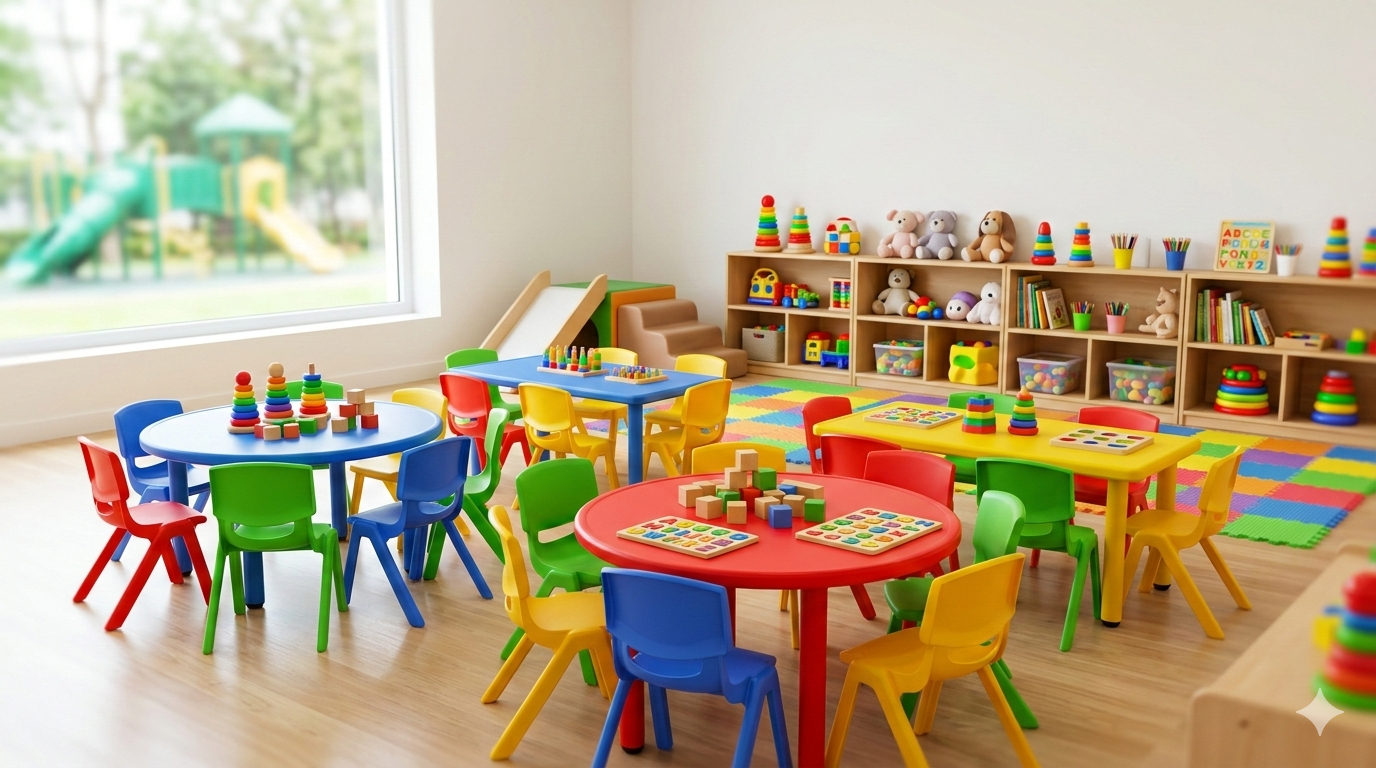 Vibrant preschool furniture